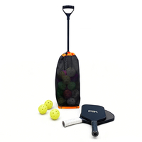 Retriever de pickleball roulant - Entraîneur multifonctionnel avec ramassage automatique de balles et roues