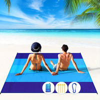 Tapis de plage pliable imperméable et anti-sable Aofit pour l'extérieur, personnalisable avec logo, durable et résistant au sable