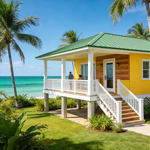 Villa en bois surélevée en bord de <span class=keywords><strong>mer</strong></span>, <span class=keywords><strong>vue</strong></span> sur l'océan, <span class=keywords><strong>maison</strong></span> de vacances tropicale |   <span class=keywords><strong>Maison</strong></span> d'hôtes sur toute la surface de l'î<span class=keywords><strong>le</strong></span> à <span class=keywords><strong>vendre</strong></span> - Product Image 2