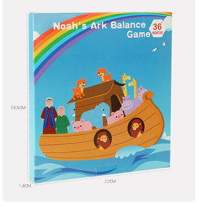 2023 haute qualité en bois Animal Balance blocs jeux de société jouet Animal éducatif empilage haut bloc de construction jouet en bois - Product Image 4