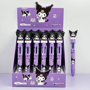 Karikatür hayvan altı renkli plastik tükenmez kalem işaretli 0.5mm öğrenci planlayıcısı yenilik hediye kalem yaratıcı sınıf kırtasiye - Product Image 6