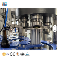 Machine industrielle automatique de production d'eau pétillante au CO2 et d'embouteillage en verre pour la production d'eau minérale