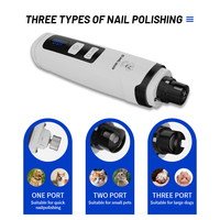 SiMAiSHEN-M2 Vente en gros usine Lameuse à ongles pour chien sans douleur, 2 vitesses, double lumière LED, pour toilettage et magasins d'animaux, Blanc