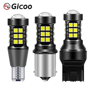 GICOO LED Highlight  Reverse Light Lamp T20 7440 1156 P21w BA15S 1157 7443 BAY15D P21/5W 3030 27 SMD - Product Image 2