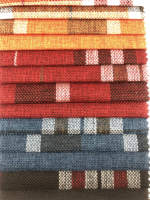 Tissu Jacquard uni personnalisé 100 % polyester, teint en fil, tissé Dobby, enduit PE, léger, imperméable, respirant, ignifuge, faible MOQ