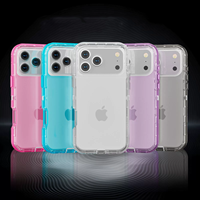 Coque de téléphone antichoc transparente intégrale 360° pour iPhone 17 Pro Max, coque de protection robuste pour iPhone 18 17 16 15 14