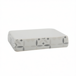 Jabonera de Cerámica Evora Blanca Grisácea de 21.5 cm de Largo, Rectangular - Product Image 3