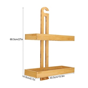 Estante <span class=keywords><strong>de</strong></span> Almacenamiento <span class=keywords><strong>de</strong></span> Bambú <span class=keywords><strong>de</strong></span> 2 Niveles <span class=keywords><strong>para</strong></span> <span class=keywords><strong>Ducha</strong></span>, Colgante <span class=keywords><strong>de</strong></span> Pared, <span class=keywords><strong>para</strong></span> Champú - Product Image 6