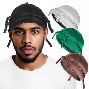 Casquette d'Ondulation de Haute Qualité, <span class=keywords><strong>Bonnet</strong></span> Hip-Hop Doublé Respirant <span class=keywords><strong>pour</strong></span> <span class=keywords><strong>Dreadlocks</strong></span>, Durag, Bandeau et Turban <span class=keywords><strong>pour</strong></span> Hommes - Product Image 1