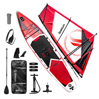 Planche de SUP gonflable Spatium OEM, dernière conception, avec voile de windsurf, pour clubs de surf et locations