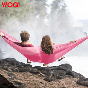 Hamaca de Nailon Woqi, Hamaca Doble Portátil para Acampar al Aire Libre, Diseño Minimalista, Ligera, 700 g - Product Image 1