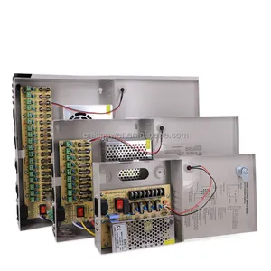 Ac 110V 220V Naar Dc Cctv Voeding Doos 12V Cctv Schakelvermogen 5a 10a 15a 20a 30a Voeding Dc 12V 9ch 18ch Voor Cctv