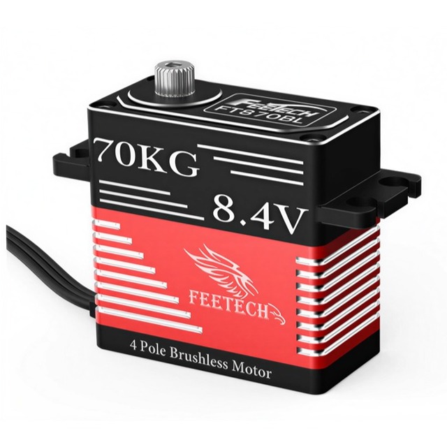 55kg 75kg Brushless Motor Titanium Gear 78g 180 Degree Single Shaft Servo Motors RC Parts Digital Servos for RC Robot FT870BL