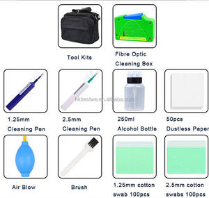 Kit de Herramientas de Limpieza de Fibra Óptica con Lápiz Limpiador de Fibra, Caja de Limpieza de Fibra, Conectores SC/ST/FC/LC para FTTH - Product Image 3
