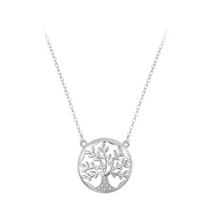 Collier pendentif feuille d'arbre de vie en argent sterling S925, version cuivre personnalisable, inspiré de la nature, cadeau pour elle - Product Image 1