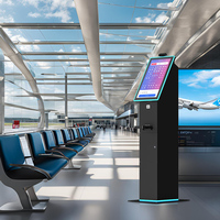 Kiosque de restaurant en libre-service avec écran tactile incurvé 10 points de 23,6 pouces, terminal de paiement interactif et fonctionnalité SDK