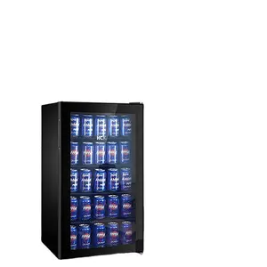 Compact Corner Display Kühlschrank kleiner Kühlschrank für Getränke Soda Wein kühler Kompressor Kühlsystem Draht regale Commercial Custom