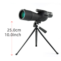 Longue-vue monoculaire haute définition 25-75*60 avec adaptateur pour téléphone et trépied pour le tir sur cible et l'observation des oiseaux