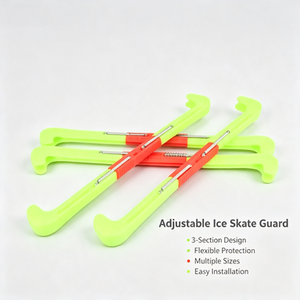 Protège-lames de patins à glace télescopiques en caoutchouc de silicone personnalisés ODM, ajustables, pour le patinage de vitesse professionnel - Product Image 5