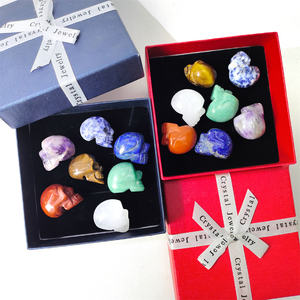 Fournisseur mondial Guérison spirituelle Cristal Rêve Améthyste Lapis Lazuli Multi Matériel Crâne Sept Chakras Ensemble pour Souvenir - Product Image 1