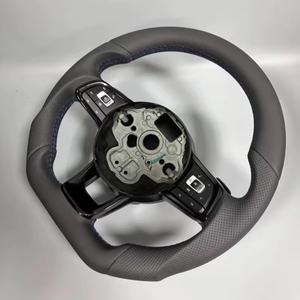 พวงมาลัยหุ้มหนังแท้สำหรับรถยนต์ Volkswagen VW Golf 6 GTI <span class=keywords><strong>MK</strong></span> 6 <span class=keywords><strong>MK</strong></span> 7 R Polo Passat Golf 7 Golf 7.<span class=keywords><strong>5</strong></span> R รถสปอร์ต - Product Image 5