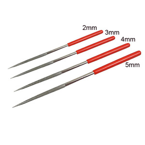 Juego de limas de diamante redondas de varios tamaños, 2mm, 3mm, 4mm, 5mm, para carpintería de precisión, reparación de relojes y mantenimiento de instrumentos - Product Image 1