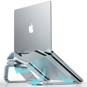 Boneruy חדש כניסות במגמת מוצרי ארגונומי שולחן העבודה 150 תואר מסתובב אלומיניום סגסוגת אוניברסלי מחשב נייד סטנד מתכוונן - Product Image 4