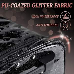 Free Sample Best Selling <b>Wheeled</b> Collapsible Rolling Garment Rack Luggage <b>Bags</b> Dance Costume Duffel Rolling Dance <b>Bag</b> with Rack - Product Image 5