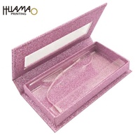 Boîte d'emballage de luxe personnalisée avec logo privé pour cils et crème visage, avec pelliculage mat et gaufrage, boîtes télescopiques recyclables