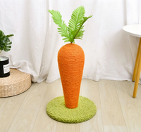 Griffoir pour chat en sisal écologique, personnalisé et mignon en forme de carotte, jouet durable pour chat d'intérieur et protection des meubles