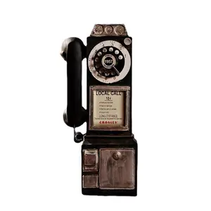 樹脂レトロ電話セット手工芸品屋内装飾置物昔ながらのお土産