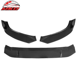 Compatible con Audi A4 Quattro B9 2017-2018, Labio de Parachoques Delantero Estilo IKON, Negro Brillante - Product Image 4