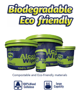 Plant-Based Sustainable Biodegradable <strong>Gym</strong> Equipment <strong>Wipes</strong> Perforated Roll <strong>Wipes</strong> in Bucket 800 Pcs - Product Image 2