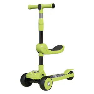 批发最便宜的3合1可折叠儿童踢儿童玩具平衡自行车踏板车3轮，带2-10岁儿童座椅
