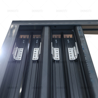 Dongyu Patio extérieur arrière-cour Porte pliante en accordéon à double vitrage Isolation thermique Porte pliante en aluminium