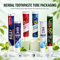 Emballage universel en aluminium-plastique pour tube de dentifrice avec bouchon à vis, logo personnalisé/impression UV pour produits de soins personnels