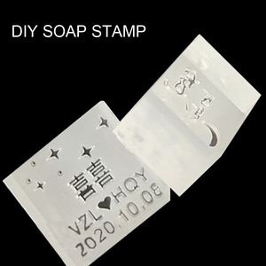 कस्टम लोगो DIY पारदर्शी शिल्प एक्रिलिक साबुन स्टाम्प हस्तनिर्मित साबुन बनाने के लिए - Product Image 4