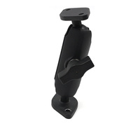 Support à boule de 1 "avec bras à double douille moyen et base à boule double diamant pour support de camion