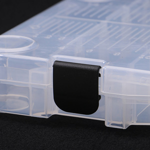 Fábrica BSCI, Venta al por Mayor, OEM, ODM, Caja de Almacenamiento de Señuelos de Pesca de Plástico Rígido Transparente de Alta Calidad con 18 Compartimentos, para Ríos y Arroyos - Product Image 3