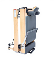 Reformer de Pilates professionnel pliable en bois d'érable avec tous les accessoires et 5 ressorts coréens pour la maison, le studio de yoga et le bien-être corporel