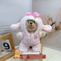 Teddy ISLAND Chasingbeauty – Poupée en peluche en polyester, tenue de fête, sous licence mondiale, pour achat en gros