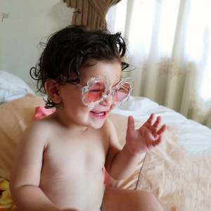 Lunettes de soleil vintage 2020 pour bébés garçons et filles, protection UV400, lunettes rondes pour enfants, lunettes de soleil en forme de fleur pour enfants - Product Image 3