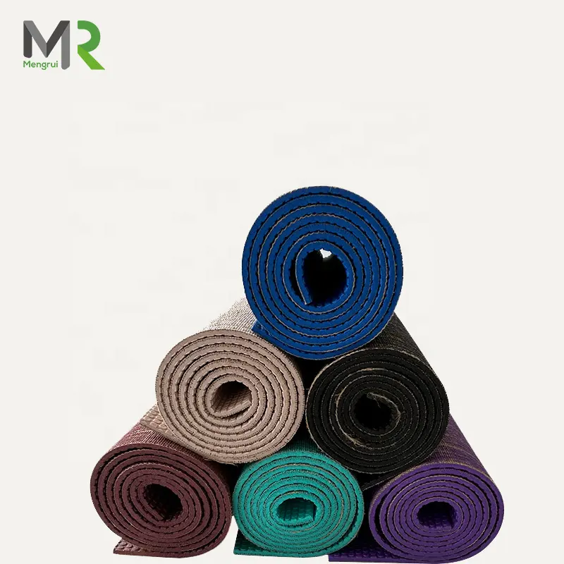 Productos ecológicos 2024 esterilla de yoga orgánica natural no tóxica yute antideslizante PVC yute Yoga Mat ejercicio Mat para Yoga y Pilates