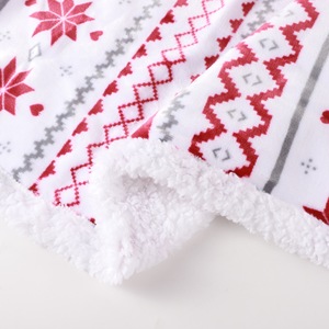 Natale Double-face corallo in pile polare coperta invernale di flanella morbida <span class=keywords><strong>e</strong></span> calda maglia in poliestere per la casa <span class=keywords><strong>e</strong></span> il regalo - Product Image 3