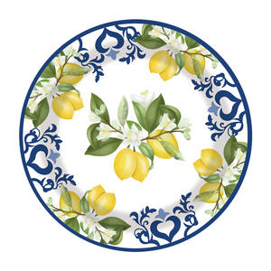 סיטוני לבן כחול פורצלן כחול יום הולדת מצרכי מזון לוחיות נייר מפיות מפות מפת שולחן - Product Image 4