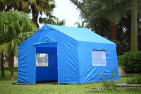 Camping Cube 6.4 Yaz Kamuflajı/Arazi Oyunu İçin Dönüştürülebilir 10' Düz Bacaklı Tente Çadırı Kraliyet Mavisi Tek Katmanlı 2000-3000mm