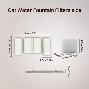 Katzen-Trinkbrunnen Ersatzfilter Aktivkohle Mehrfach-Filtration Haustier-Trinkbrunnenfilter für Katzen und Hunde - Product Image 4