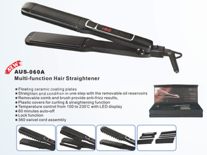 Piastra per Capelli Multifunzionale NB WIDE con Olio di Argan, Display LED, Piastra <span class=keywords><strong>in</strong></span> Ceramica Elettrica per Uso Domestico - Product Image 3