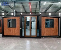 Maison conteneur extensible de 30 pieds, 2 lits, préfabriquée, dortoir, bâtiment portable, chalet de vacances, hébergement temporaire pour usage résidentiel
