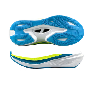 Good Price <b>Soft</b> and Comfortable Sports <b>Shoe</b> Sole EVA Popcorn Midsole with TPR Outsole and Carbon Plate Running <b>Shoe</b> Soles - Product Image 3